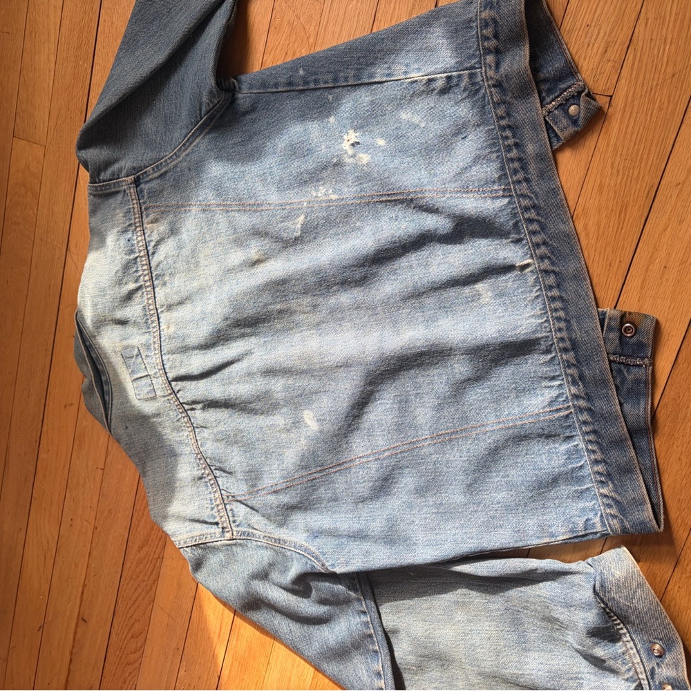 Levi's Light Blue Denim Jacket VINTAGE - Picture 8 of 10